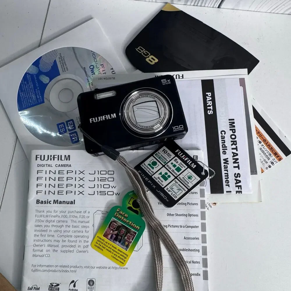 Fujifilm FinePix J150w Retro Digital Camera with Card Reader and Accessories